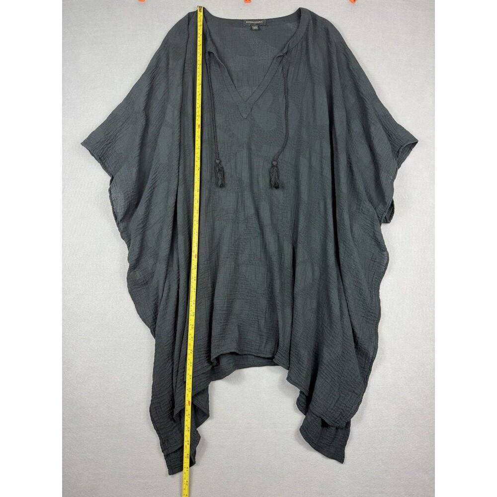 Banana Republic 100% Cotton Gauze Swimsuit Cover Up Kaftan Black M/L - Picture 8 of 9